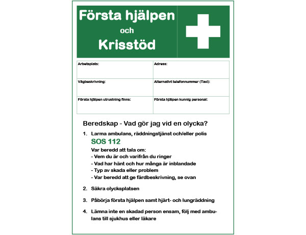 Första hjälpen och krisstöd