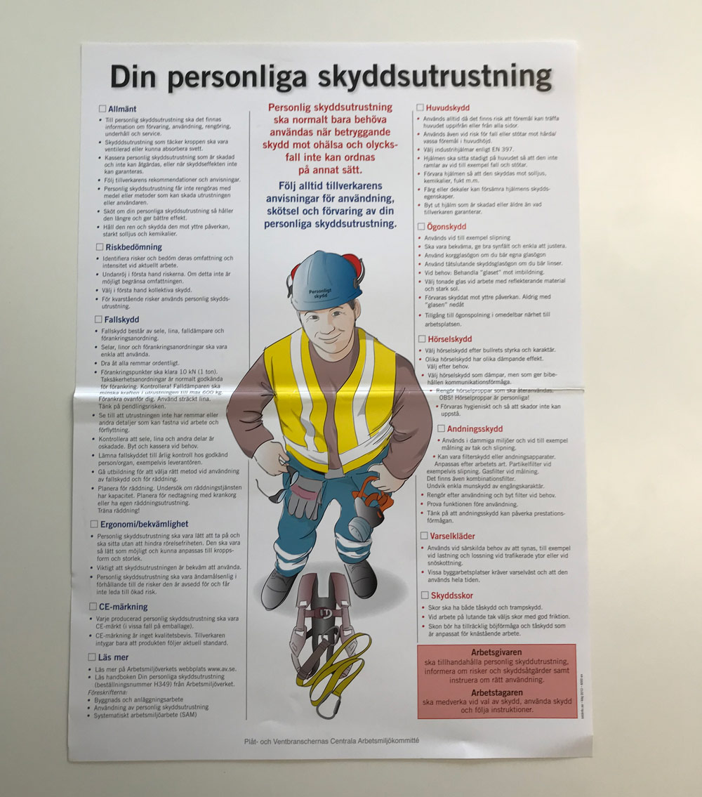 Din personliga skyddsutrustning