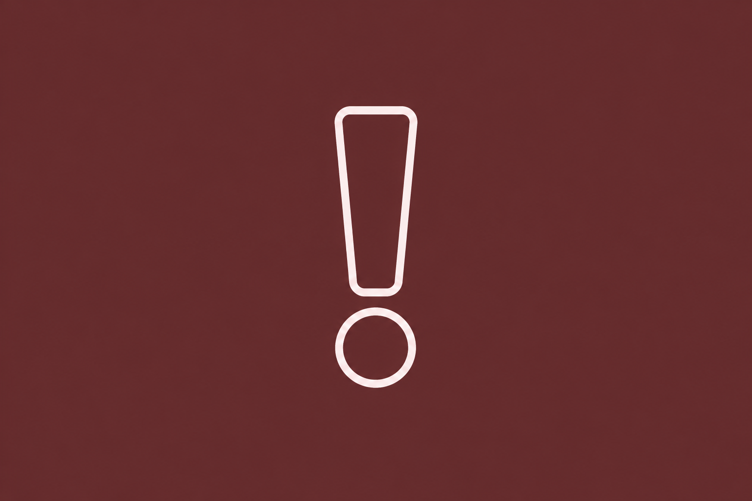 Minimal Exclamation Mark on Burgundy.png